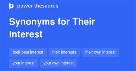 Their Best Interest synonyms .